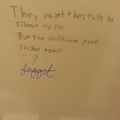 Found this in the bathroom stalls at my school xD