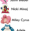 Alguns cantores como pokemon!!! Kkk 
