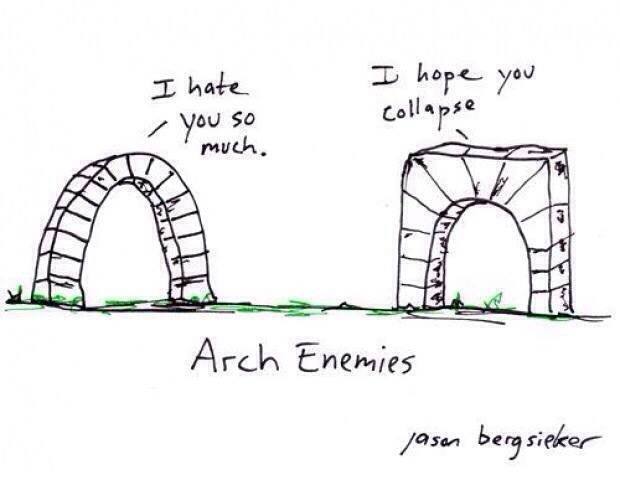Arch enemies - meme