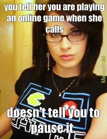 good girl gamer chick - meme