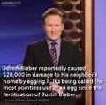 Conan O'Brien on Justin Bieber