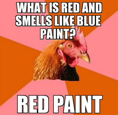 red paint - meme