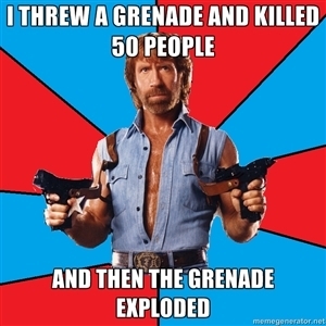 best granade shot EVER!!! - meme