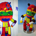 a mom changes her sons drawing into a toy.