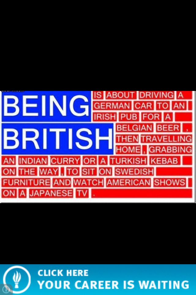 Being British is about stuff that you will find out later as you read the meme...