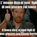 Chuck Norris vs fuoco