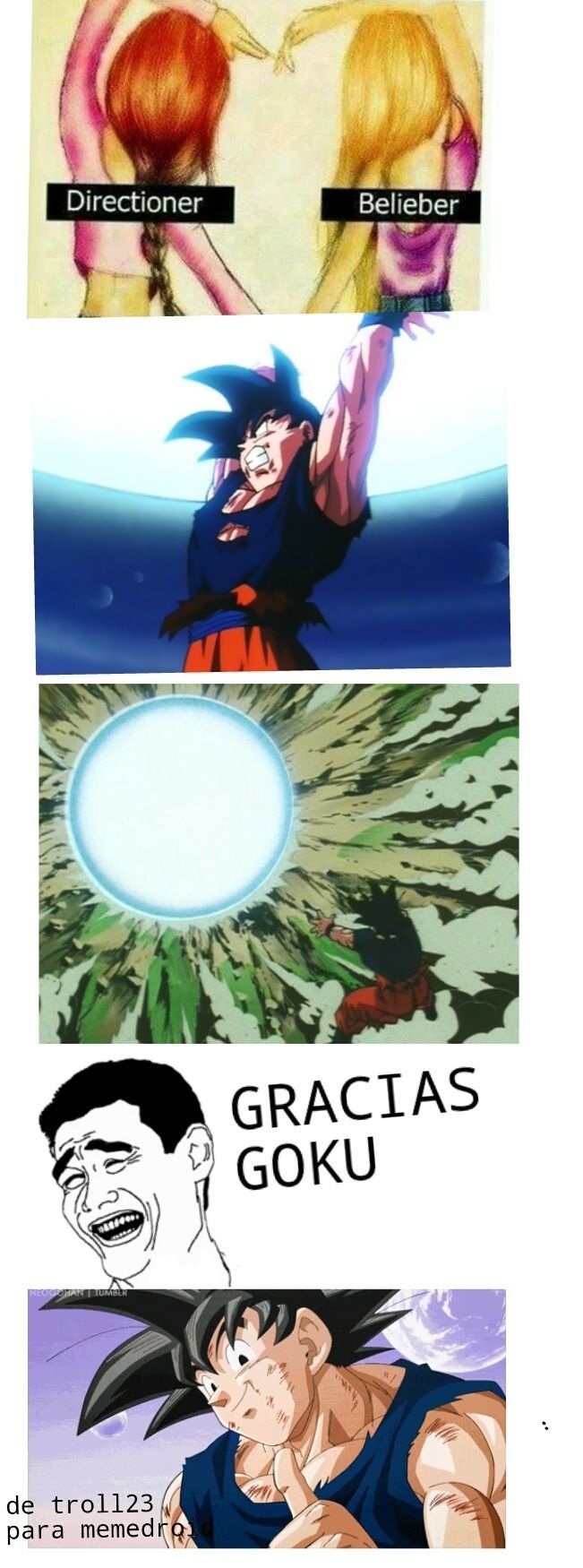 Y después preguntan por que Goku es mi héroe :D  - meme