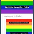 I too support gay rights, they are normal humans just like us!