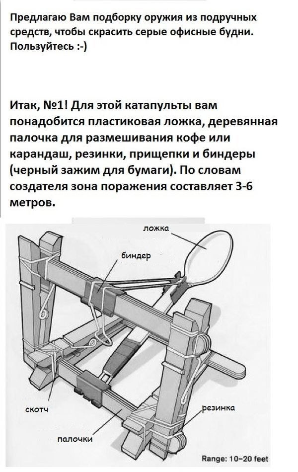 Катапульта чертеж с размерами