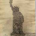18,000 Men made into a human Statue of Liberty