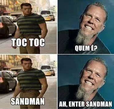 enter sandman - meme