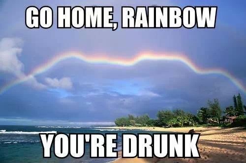 drunk rainbow - meme