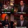Sheldon cant drive XD