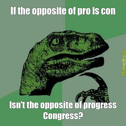 philosoraptor on Congress - meme