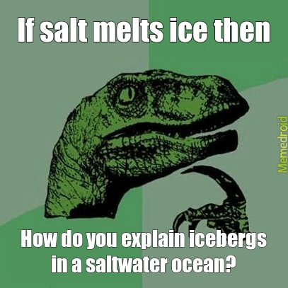iceberg vs saltwater - meme