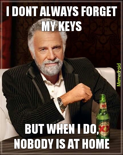 Just my keys - meme