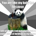 its the dirty panda at it again