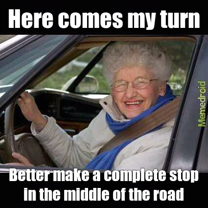Old driver - meme