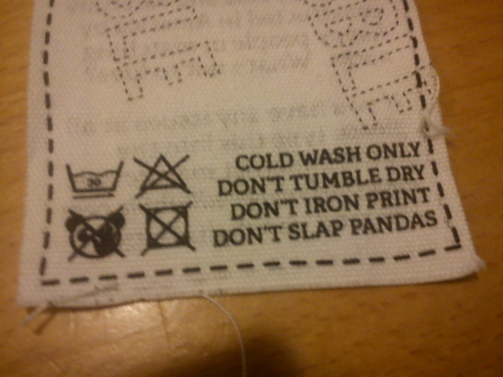 remember: Don't slap pandas - meme
