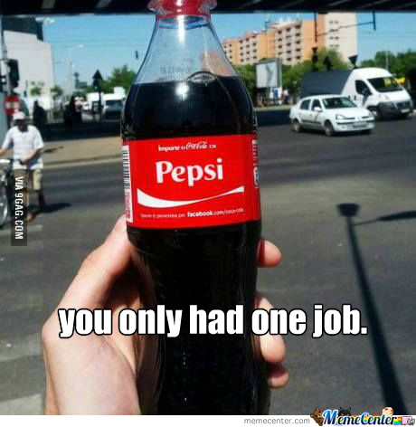 Pepsi and coke  - meme