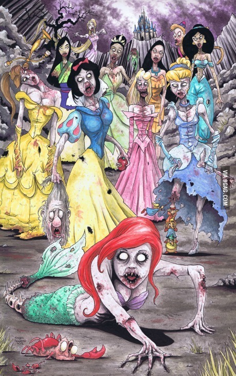 Princesses zombies - meme
