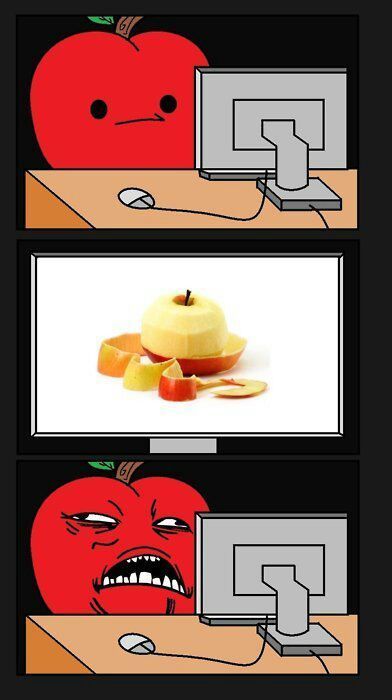 Hahahaha that crazy apple! - meme