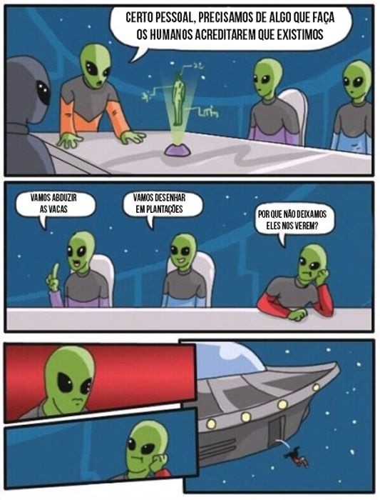 Meu chefe alien - meme