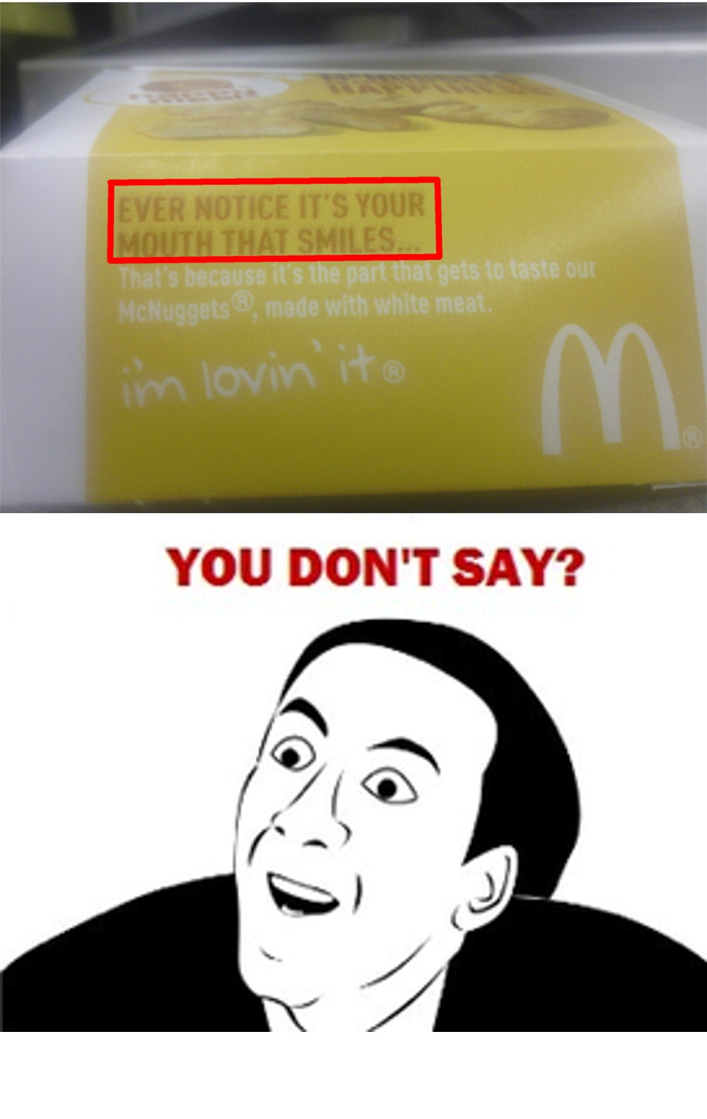 McDonalds thinks we're retarded - meme