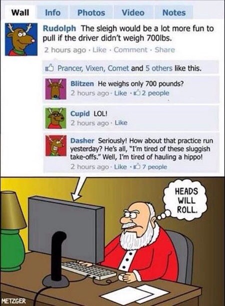 Social Media Santa - meme