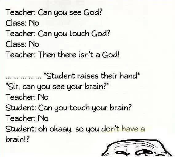 Haha... Teacher is served - meme