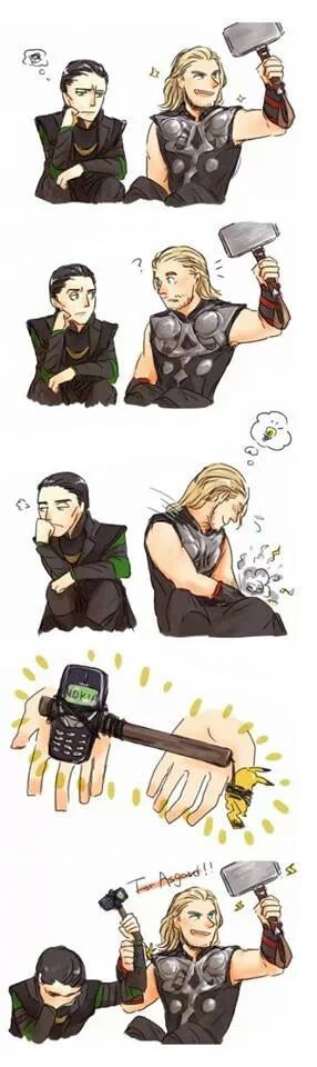 I think Loki would be more powerful than Thor with this... - meme