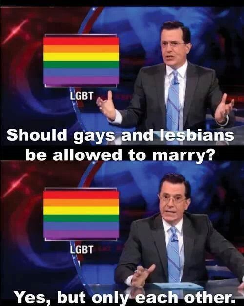 Mr. Colbert has the right idea! - meme