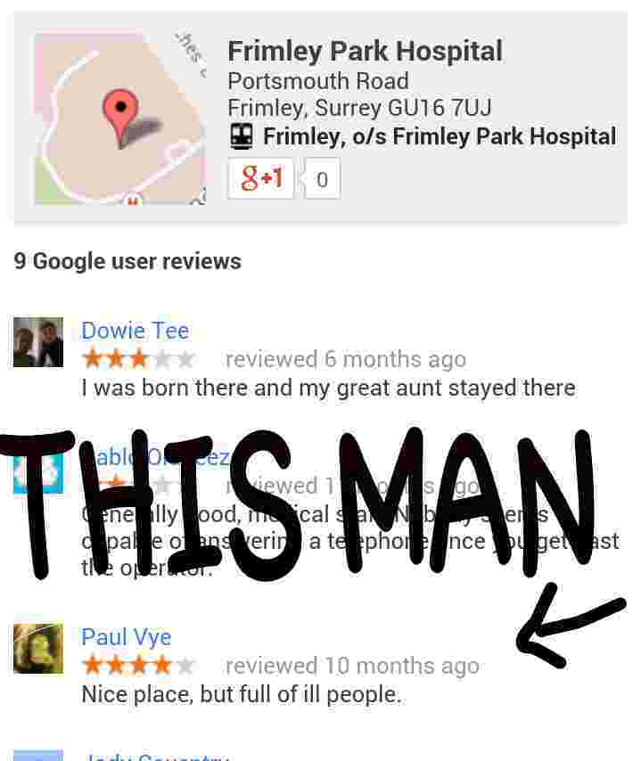 go to get postcode for hospital. find this man... - meme