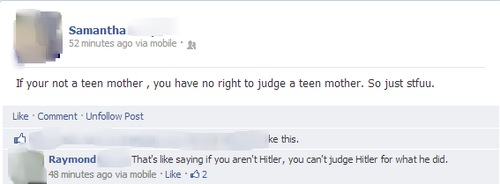 Hitler vs. Teen Mom - meme
