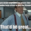 To the International Olympics Committee
