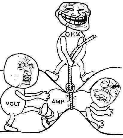 a good example of how electricity works - meme