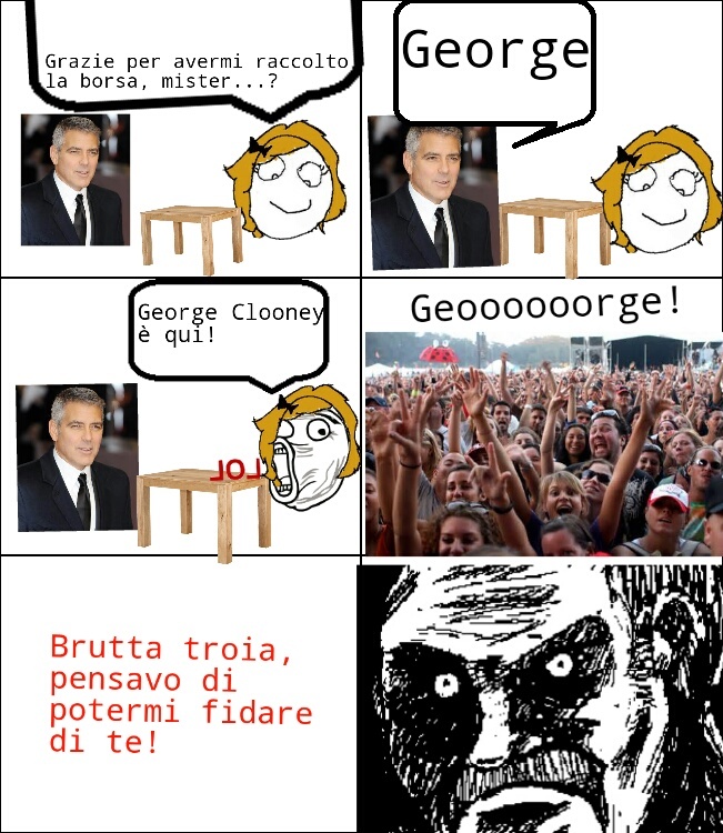 Clooney trollato - meme