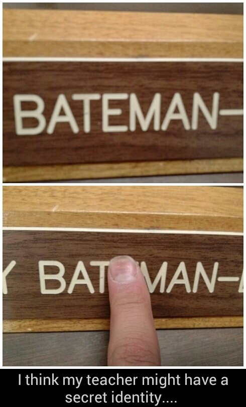 title is batman - meme