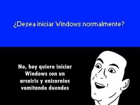 Como deseas inicias Windows??? - meme