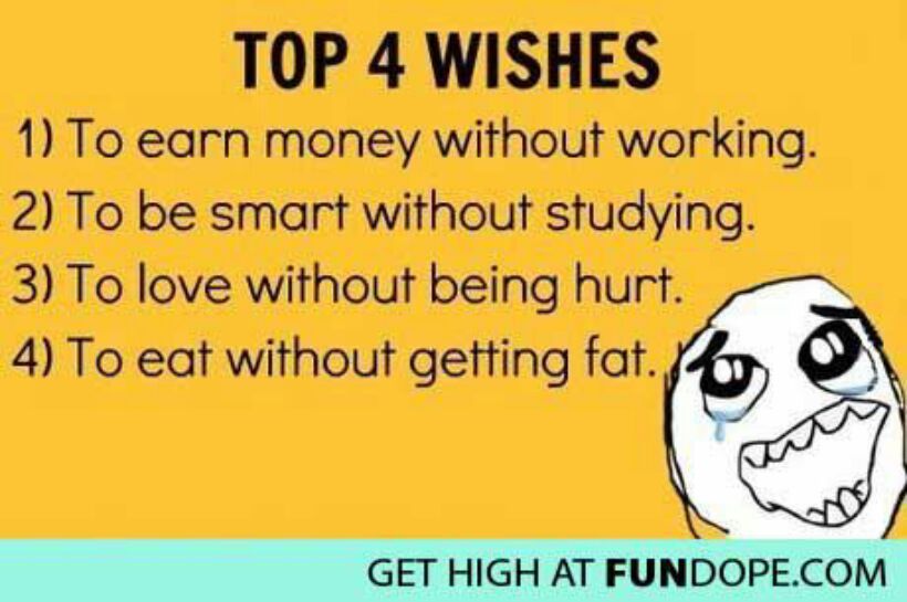 4 wishes. Wish money. Love study.