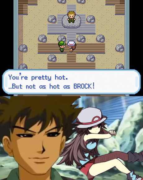no one hotter than Brock - meme