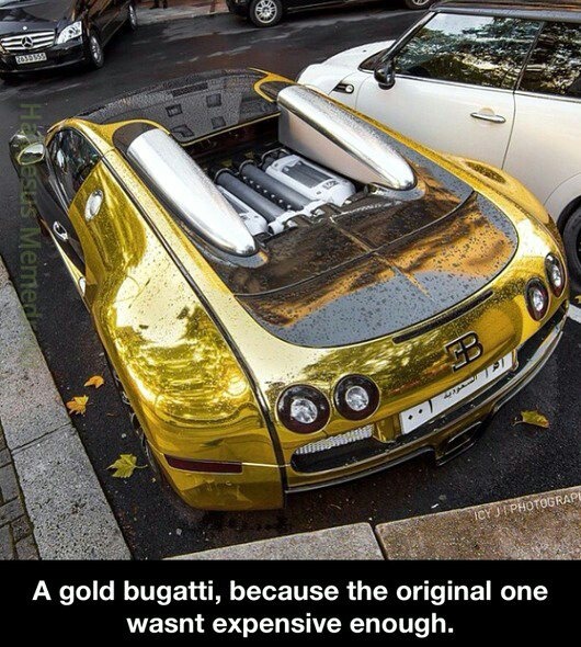 Golden Bugatti - meme