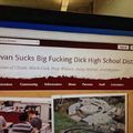 Somebody hacked this schools website