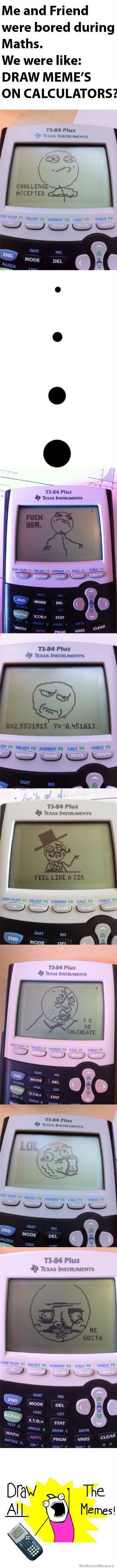 like a calculator boss - meme