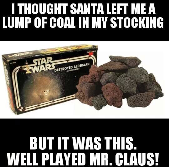 Getting trolled by Santa - meme