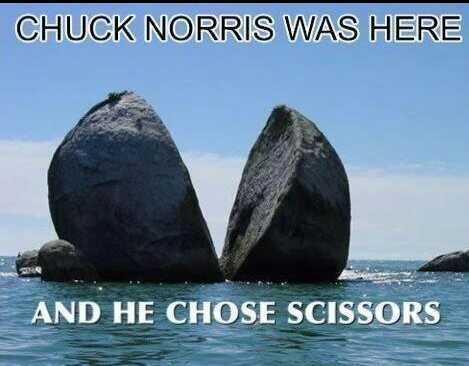 Chuck Norris was here - meme