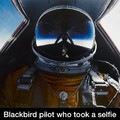 Blackbird pilot selfie