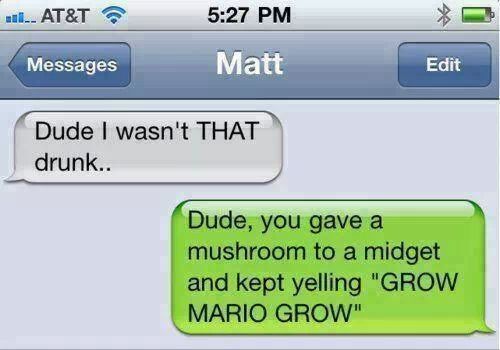 Mario grow - meme