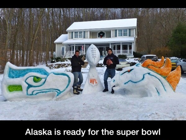 Alaska is ready for the Super Bowl - meme