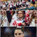 She is not amused with Croatian team